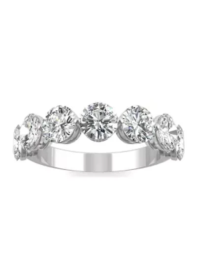 12 ct. t.w. Lab Created Moissanite Seven Stone Band 14k White Gold