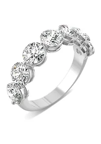 12 ct. t.w. Lab Created Moissanite Seven Stone Band 14k White Gold