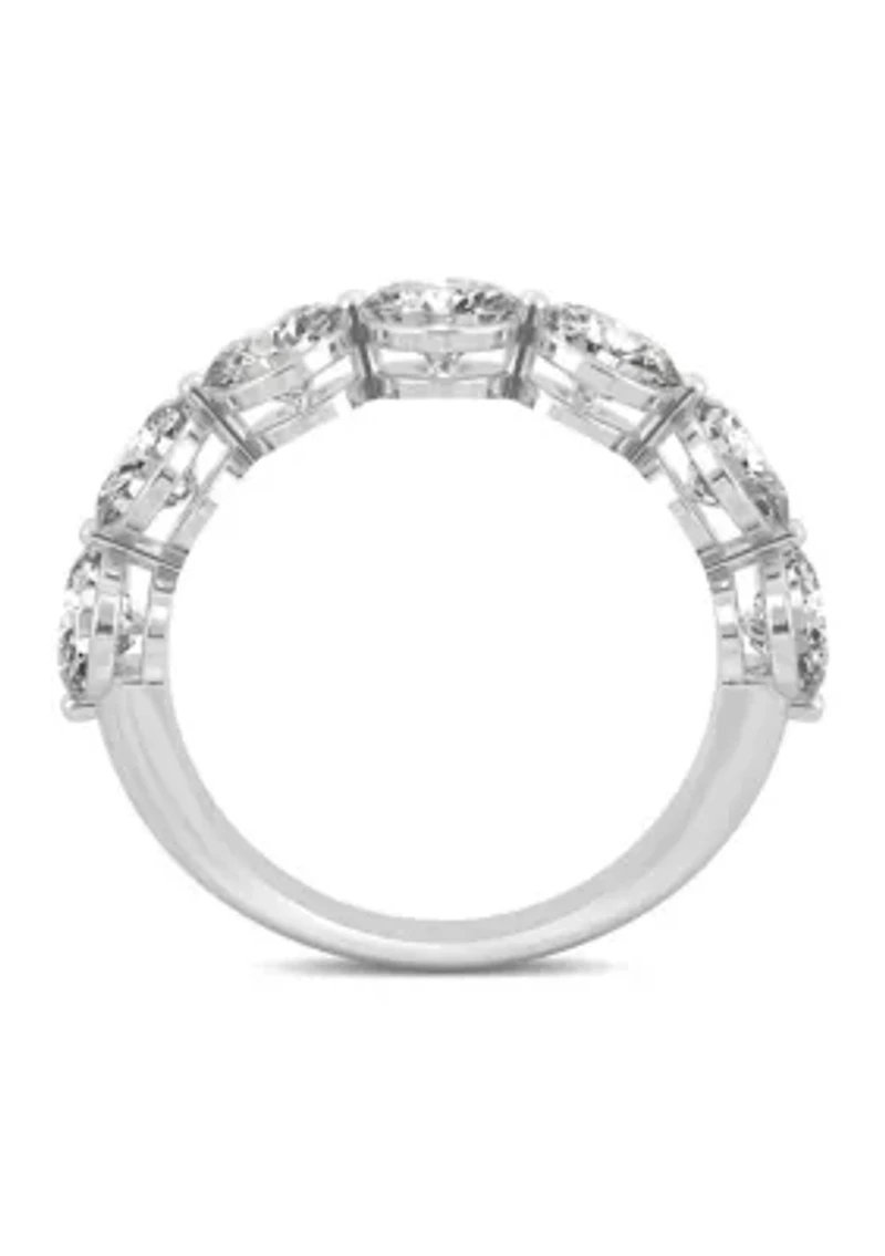 12 ct. t.w. Lab Created Moissanite Seven Stone Band 14k White Gold