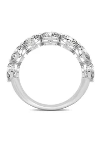 12 ct. t.w. Lab Created Moissanite Seven Stone Band 14k White Gold