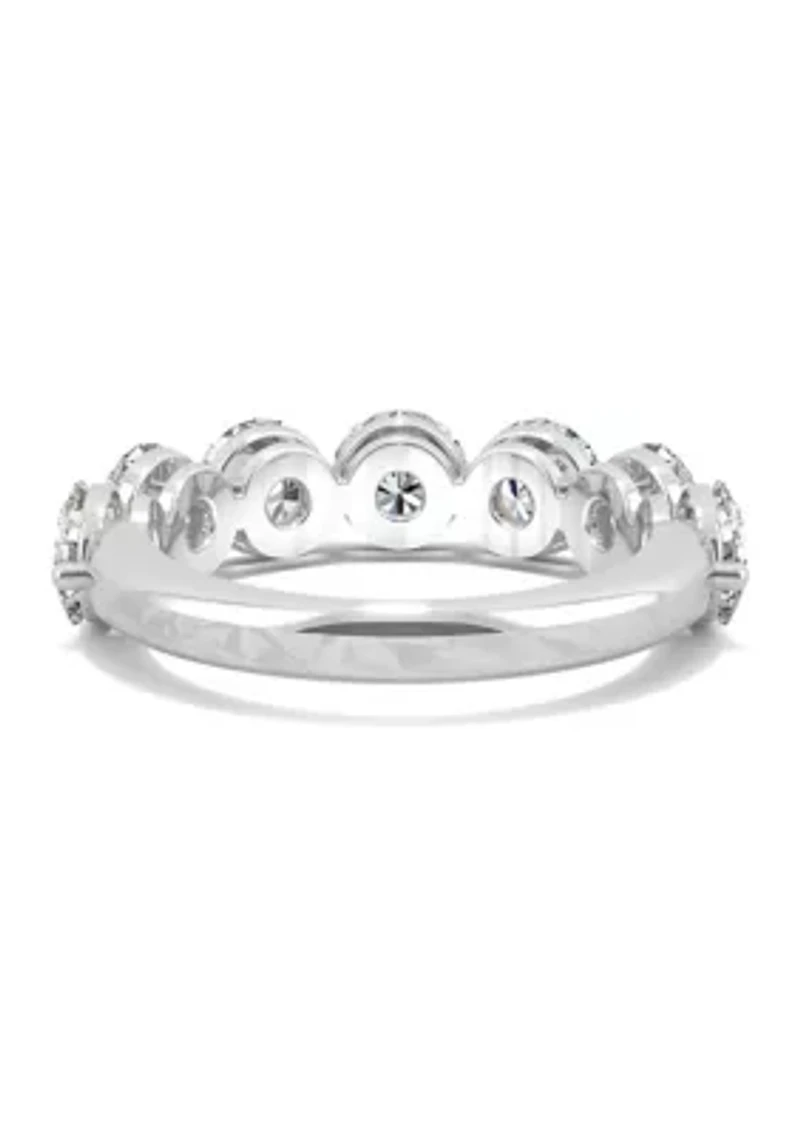 12 ct. t.w. Lab Created Moissanite Seven Stone Band 14k White Gold