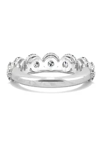 12 ct. t.w. Lab Created Moissanite Seven Stone Band 14k White Gold