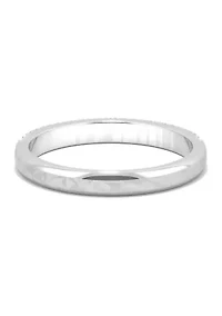 3/8 ct. t.w. Lab Created Moissanite Micro Pavé Band 14k White Gold