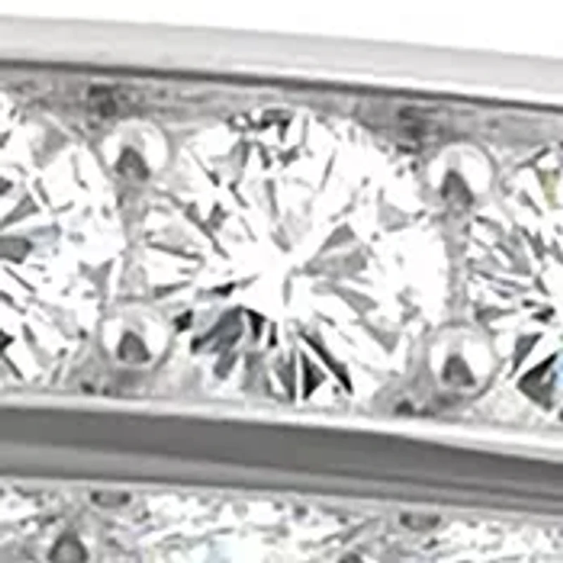 5/8 ct. t.w. Lab Created Moissanite Three Sided Band 14k White Gold
