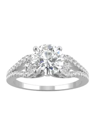 2 ct. t.w. Lab Created Moissanite Engagement Ring 14k White Gold