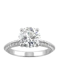 1/4 ct. t.w. Lab Created Moissanite Engagement Ring 14k White Gold
