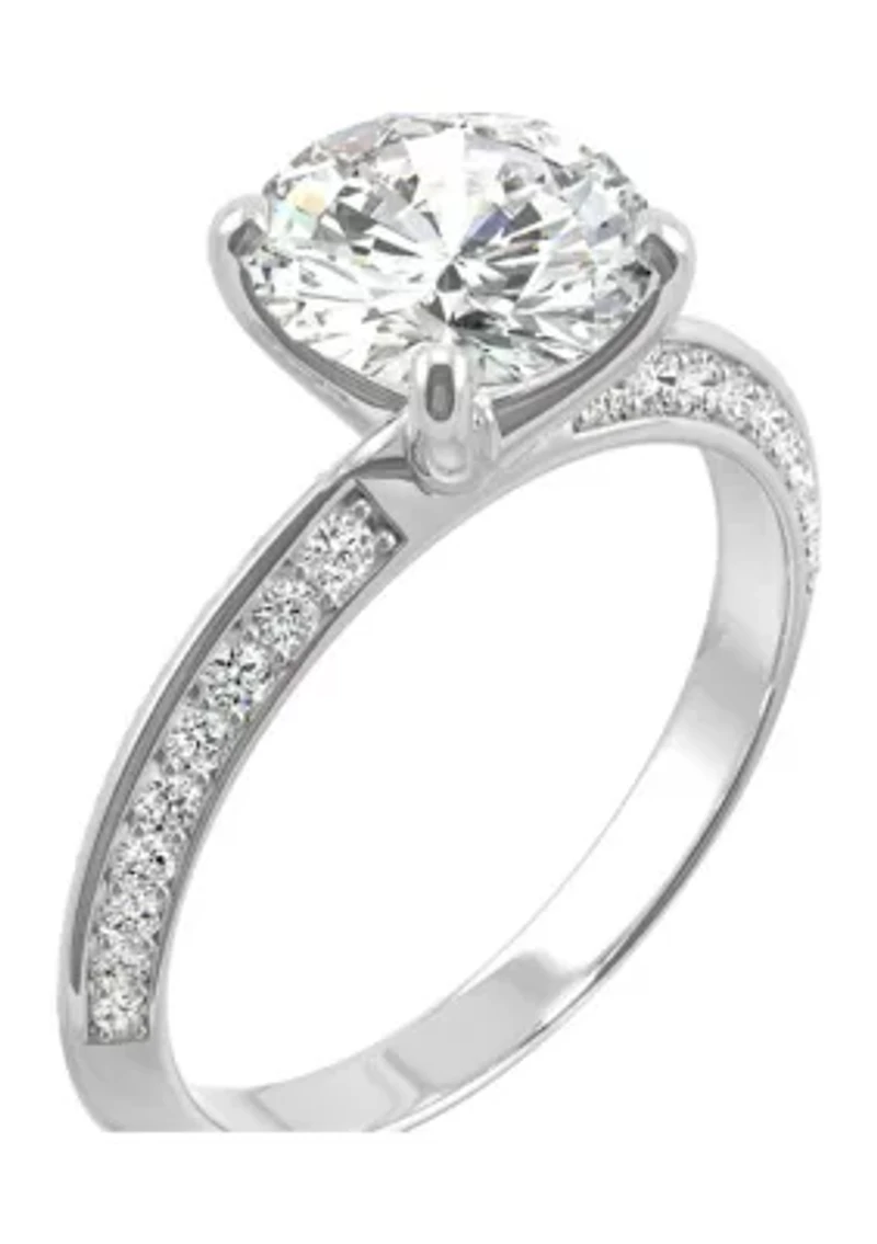 1/4 ct. t.w. Lab Created Moissanite Engagement Ring 14k White Gold