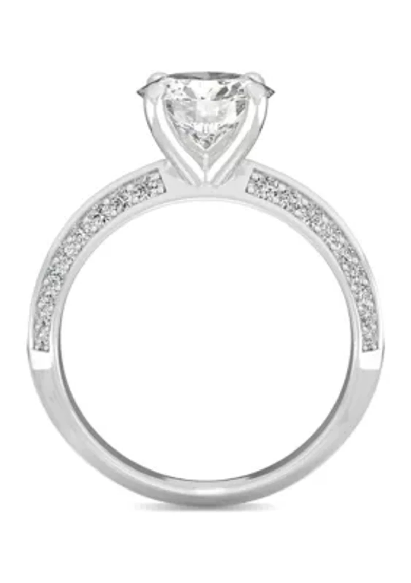 1/4 ct. t.w. Lab Created Moissanite Engagement Ring 14k White Gold