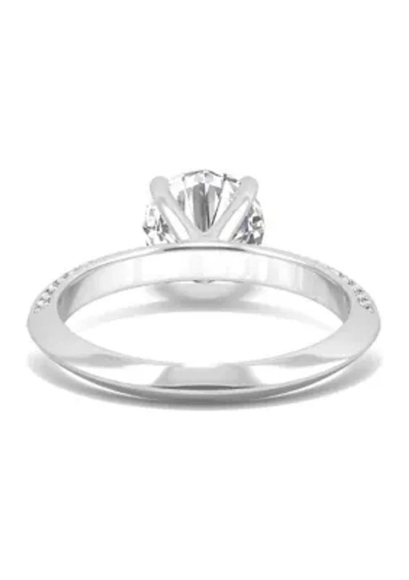 1/4 ct. t.w. Lab Created Moissanite Engagement Ring 14k White Gold