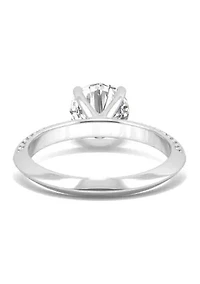 1/4 ct. t.w. Lab Created Moissanite Engagement Ring 14k White Gold