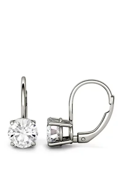 3 ct. t.w. Lab Created Moissanite Leverback Earrings