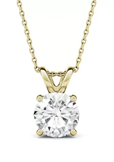  1.9 ct. t.w. Moissanite Solitaire Pendant in 14k Yellow Gold