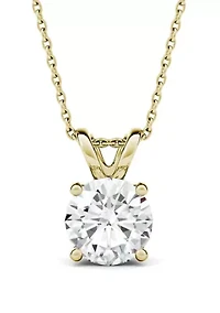  1.9 ct. t.w. Moissanite Solitaire Pendant in 14k Yellow Gold