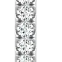  1/3 ct. t.w. Moissanite Drop Earrings in 14k White Gold