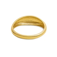 14k Yellow Gold Thin Dome Ring