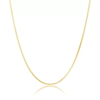 14k Yellow Gold Petite Box Chain Necklace