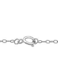 Lab Created 1 ct. t.w. Synthetic Blue and Created White Sapphire Necklace, Sterling Silver