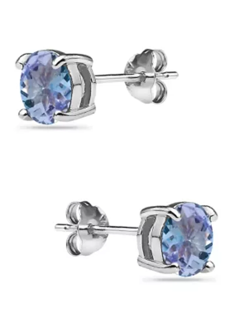 1 ct. t.w. Tanzanite Stud Earrings in Sterling Silver