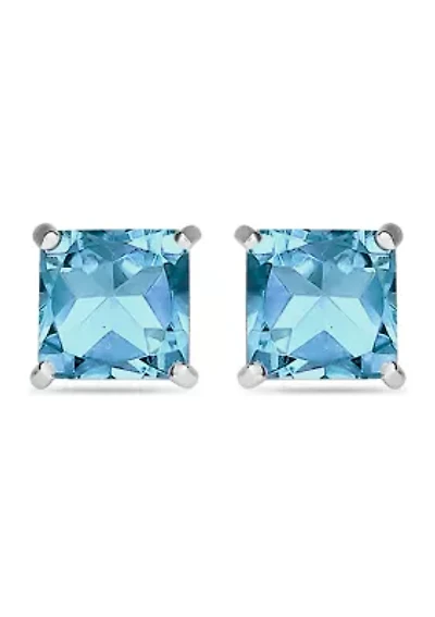 3.5 ct. t.w. London Blue Topaz Stud Earrings, Sterling Silver