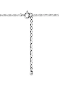 Freshwater Pearl with Pave White Topaz Scalloped Halo Sterling Silver Pendant