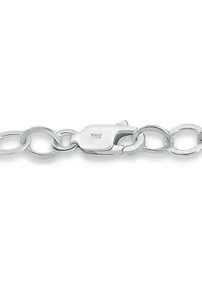 Freshwater Pearl Station Link Chain Bracelet