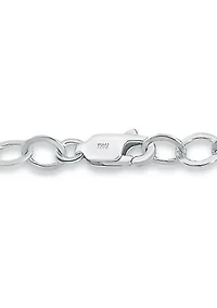 Freshwater Pearl Station Link Chain Bracelet
