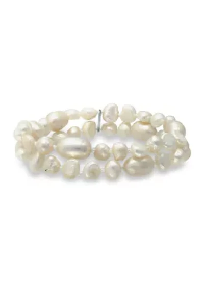 Fresh Water Pearl 2 Strand Stretch Bracelet