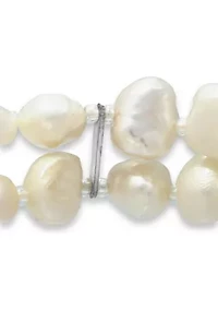 Fresh Water Pearl 2 Strand Stretch Bracelet