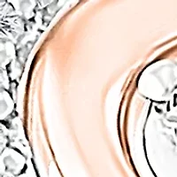 1/10 ct. t.w. Diamond 10K Rose Gold and Sterling Silver Heart Ring