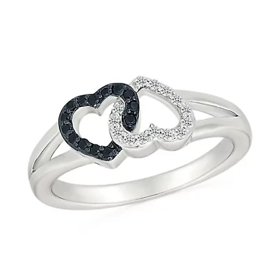 Diamond Double Heart Fancy Ring