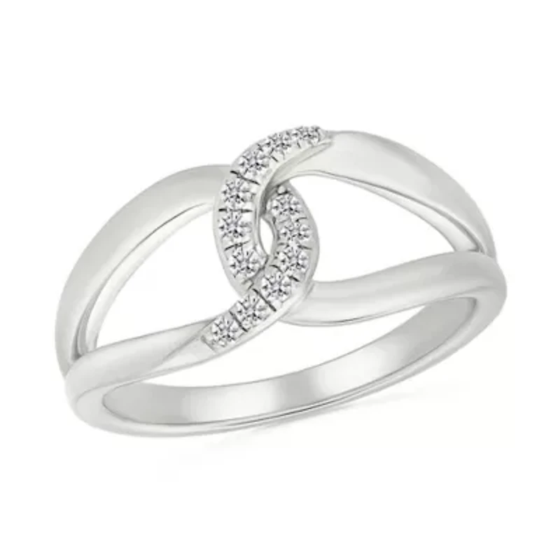 Diamond Interlocking Ring