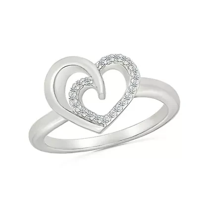 Diamond Fashion Heart Ring
