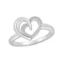 Diamond Fashion Heart Ring