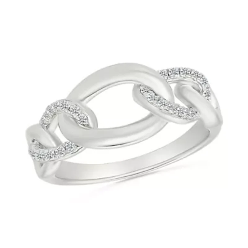 Diamond Interlink Ring