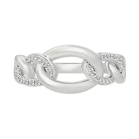 Diamond Interlink Ring