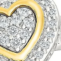 Diamond Heart Ring