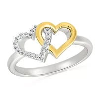 Diamond Fany Heart Ring