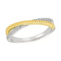 Diamond "X" Fashion Ring