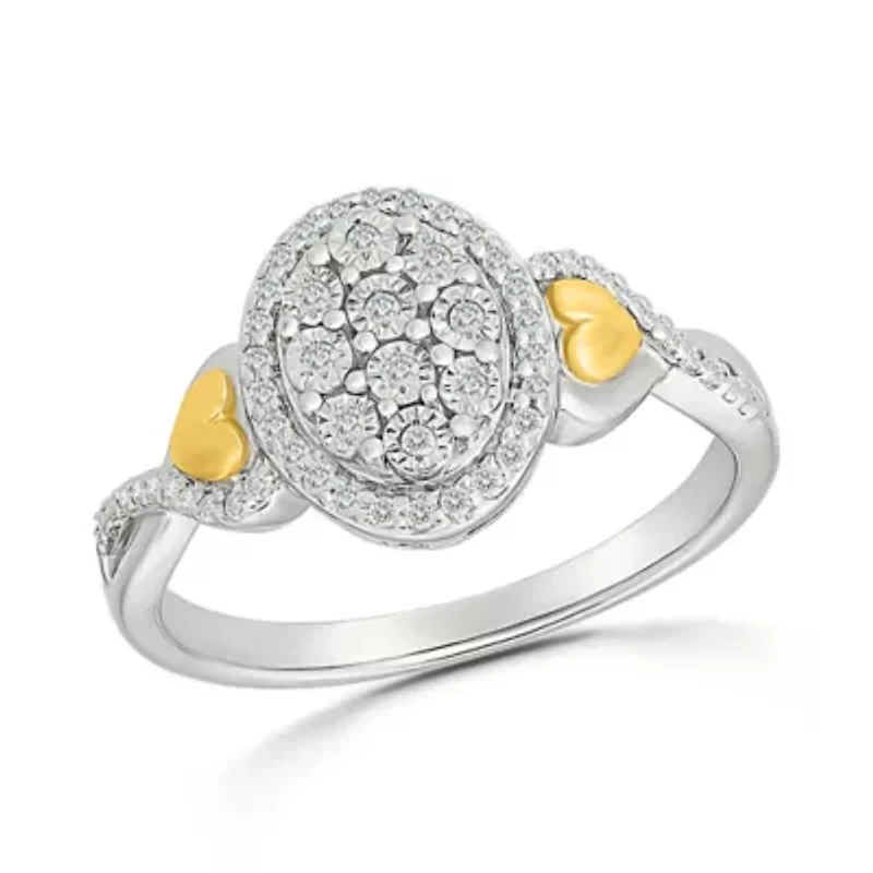 Diamond Heart Promise Ring