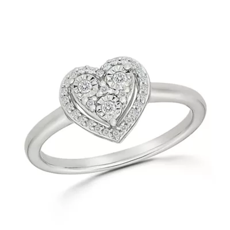 Diamond Heart Ring