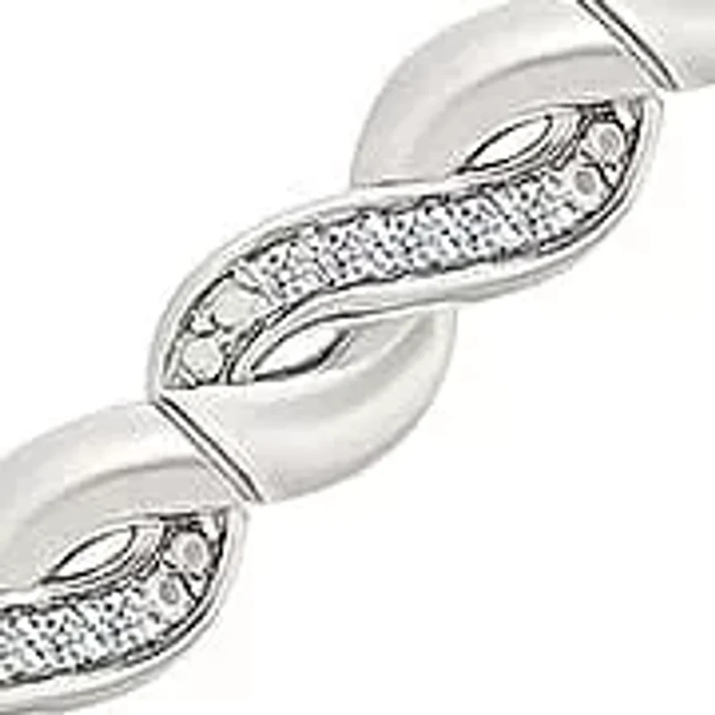 Diamond Fancy Infinity Bracelet