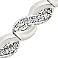 Diamond Fancy Infinity Bracelet