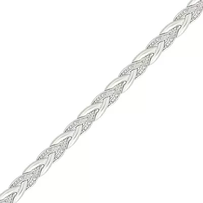 Diamond Braided Bracelet