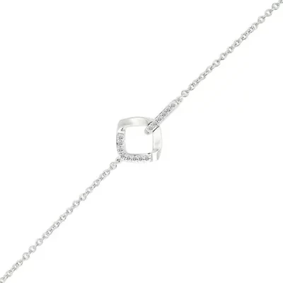 Diamond Fancy Chain Bracelet