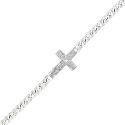 Diamond Cross Bracelet