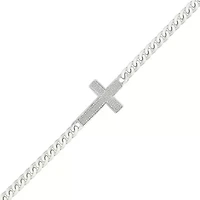 Diamond Cross Bracelet