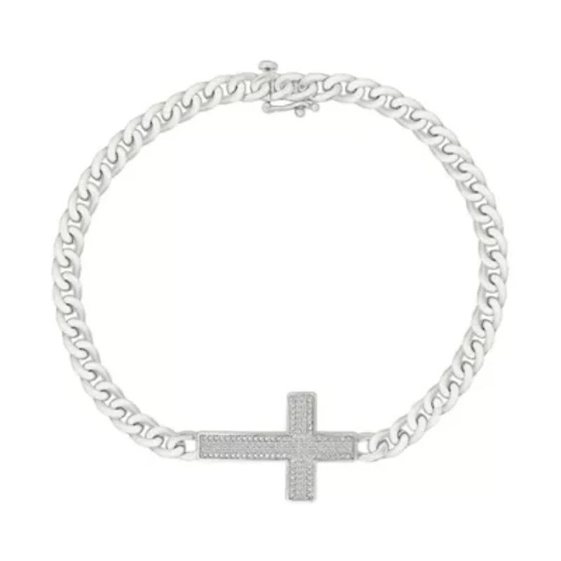 Diamond Cross Bracelet