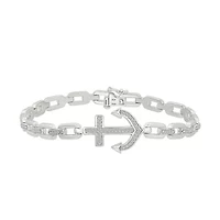 Diamond Anchor Bracelet