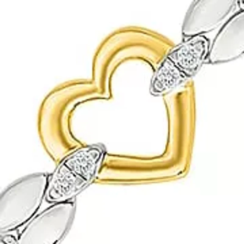 Diamond Fancy Heart Bracelet