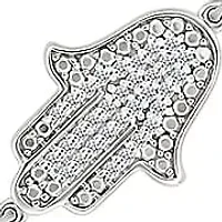 Diamond Hamsa Chain Bracelet